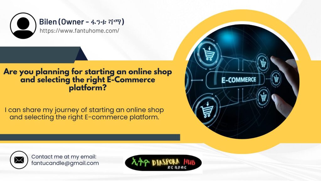 Are you planning for starting an online shop?