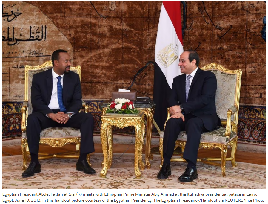 Egypt’s Sisi and Ethiopia’s PM discuss Sudan’s crisis and Ethiopian dam -presidency