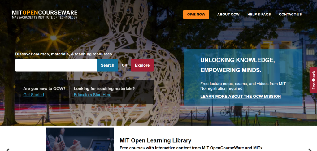 MIT OpenCourseWare – Unveiling the Genius of MIT’s Education