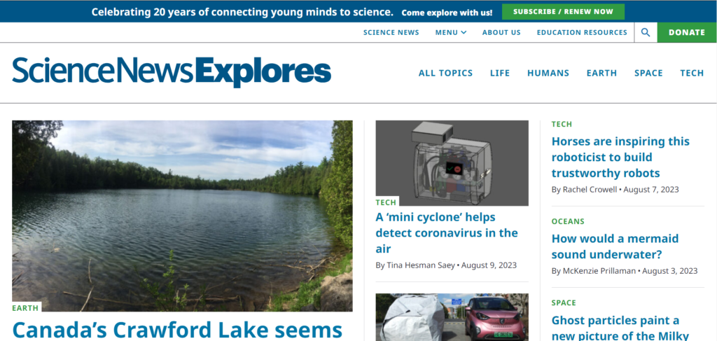 Science News for Students – Exploring Science Through Engaging Stories