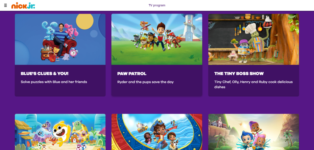 Nick Jr. – Playful Learning and Entertainment for Kids