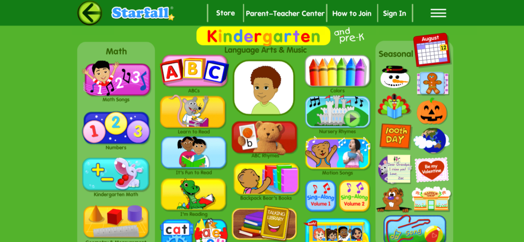 Starfall – Early Learning and Literacy Platform