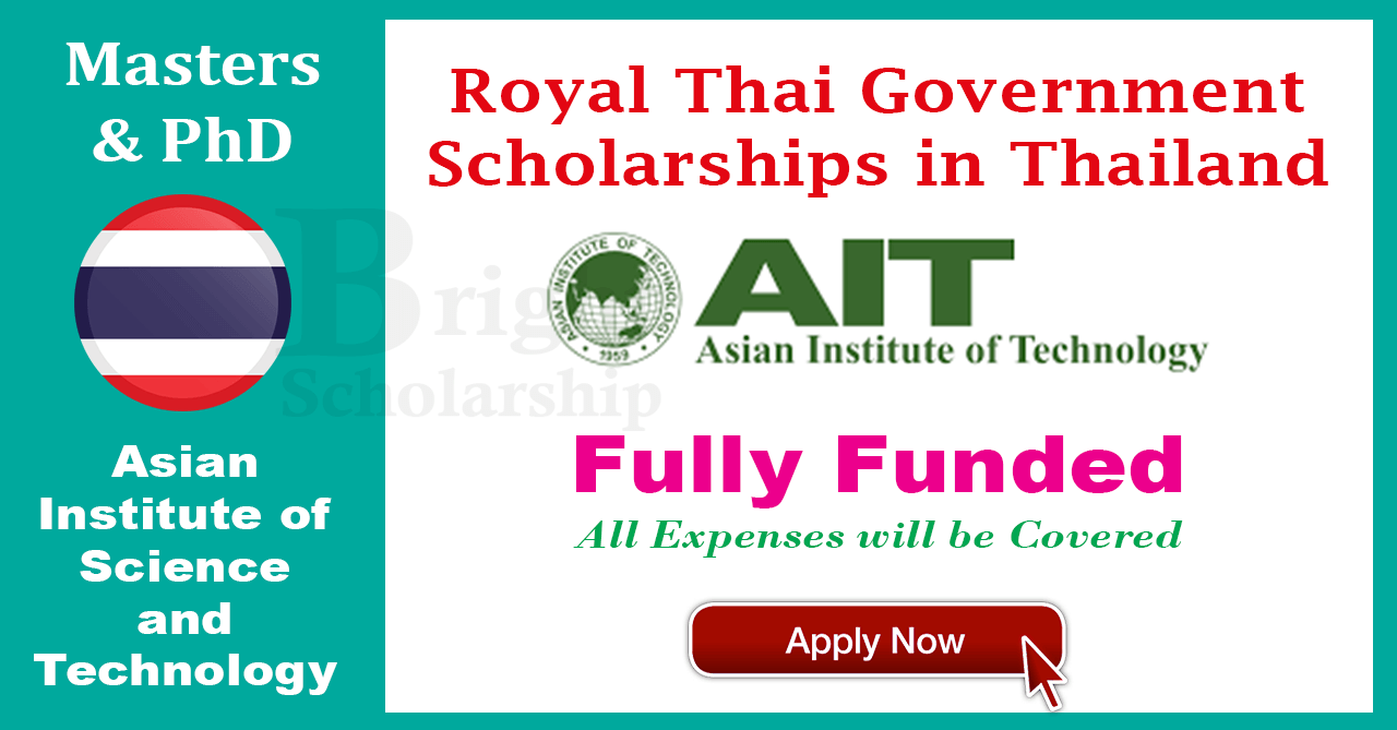 Royal Thai Government Scholarships 2024-25 in Thailand