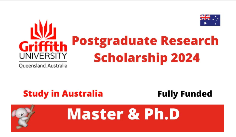 Griffith University International Postgraduate Research Scholarship, Australia 2024
