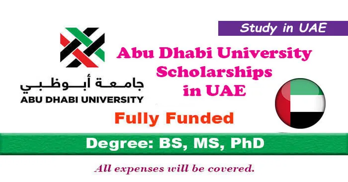 Abu Dhabi University Scholarships 2024-25 in UAE
