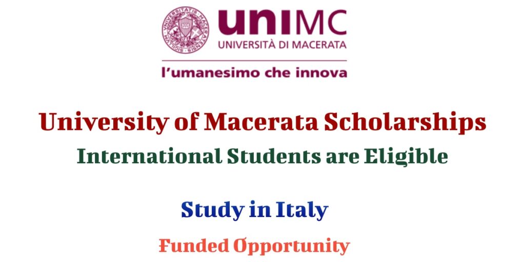 University of Macerata Scholarship 2024-25