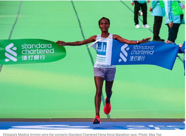 Hong Kong Marathon: Kenya’s Anderson Seroi claims ‘tough’ gold, Ethiopia’s Medina Armino takes women’s title