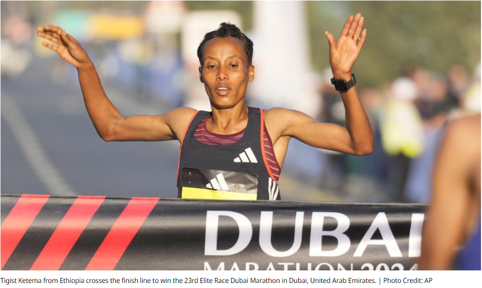 Ketema breaks world record for fastest marathon debut in Dubai