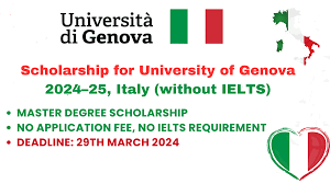 University of Genova Scholarship 2024-25, Italy