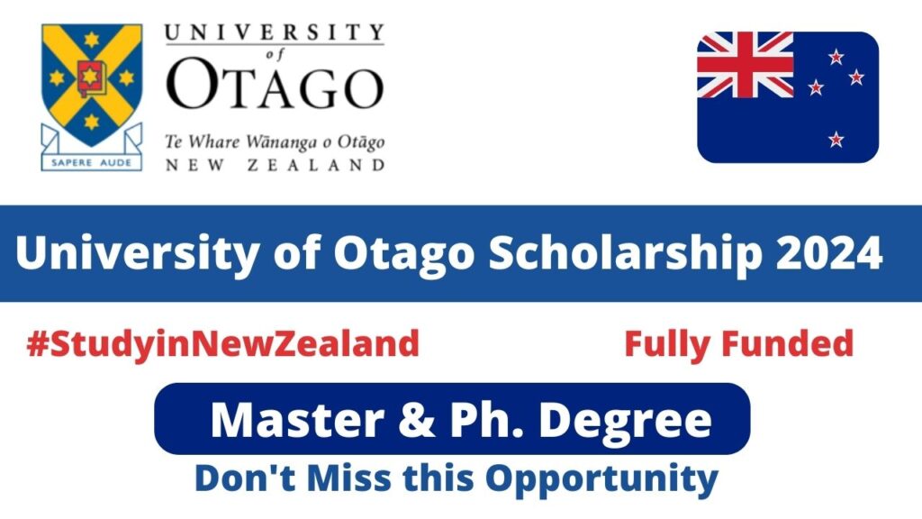University of Otago Scholarship 2024 in New Zealand