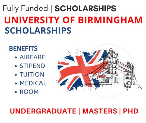 Birmingham University Global Masters Scholarship In UK 2025
