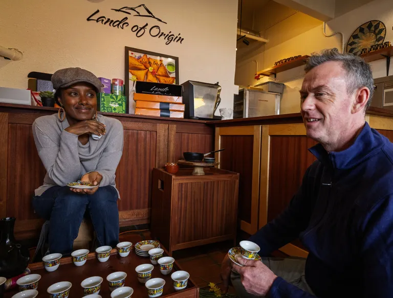 This Pike Place Market shop holds traditional Ethiopian coffee ceremonies