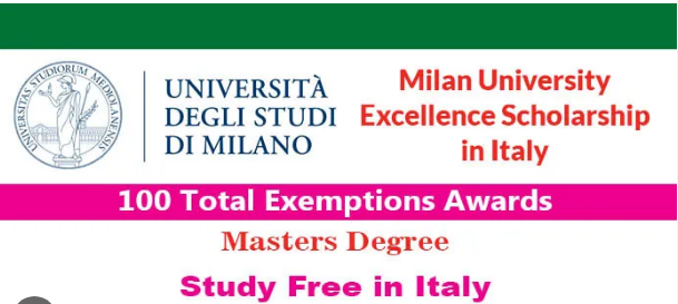 Milan University Excellence Scholarship 2024-25 in Ital