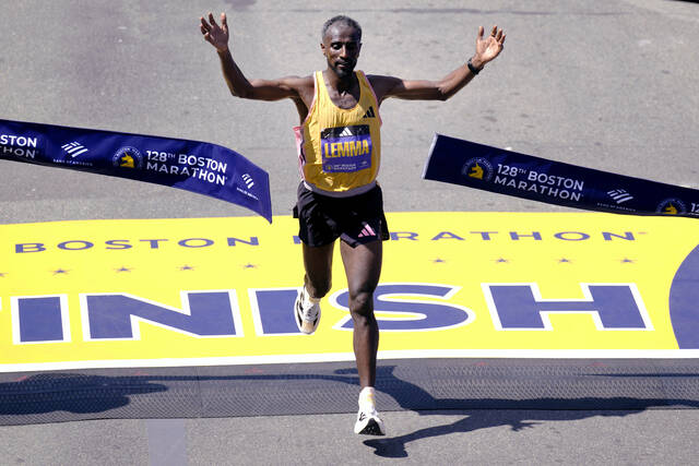 Ethiopia’s Sisay Lemma Wins Boston Marathon in Runaway