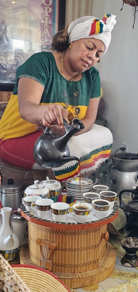 Regaining the art of conversation through an Ethiopian coffee ceremony
