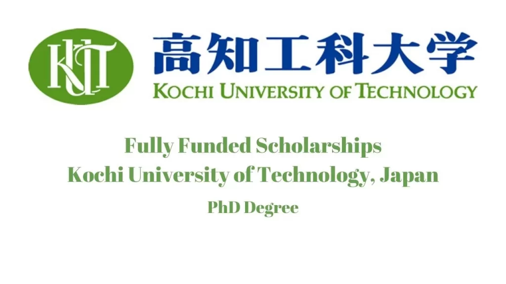 Kochi University of Technology PhD Scholarship, Japan 2025