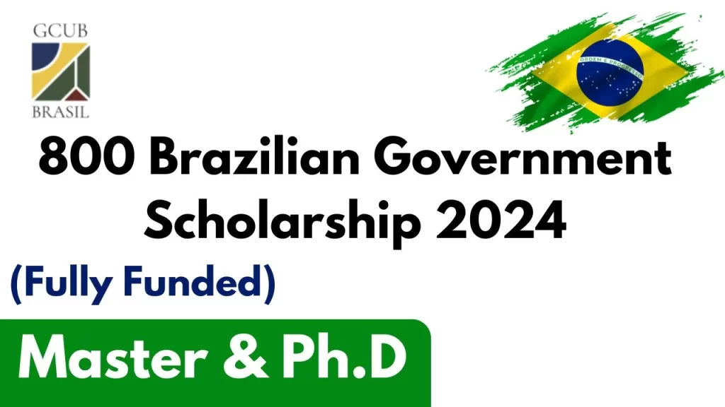 800 Brazilian Government Scholarship 2024