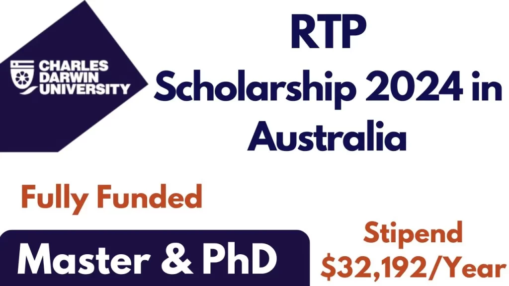 Charles Darwin University RTP Scholarship 2024 in Australia