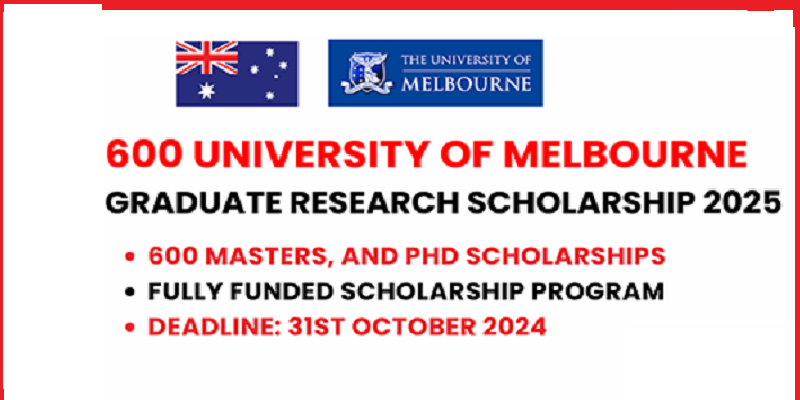 600 Melbourne University Scholarships In Australia 2025