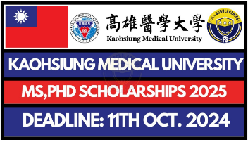 Kaohsiung Medical University Scholarship 2025 in Taiwan