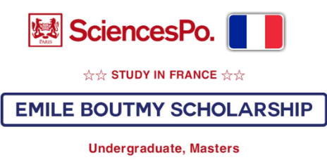 Emile Boutmy Scholarships 2025 in France