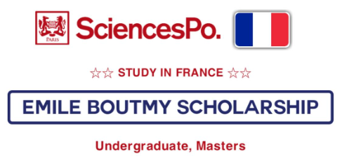 Emile Boutmy Science Po University Scholarship in France 2025-26