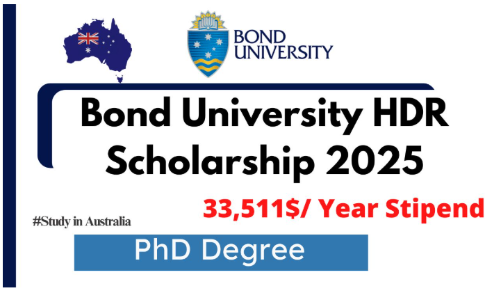 Bond University HDR Scholarship 2025 in Australia