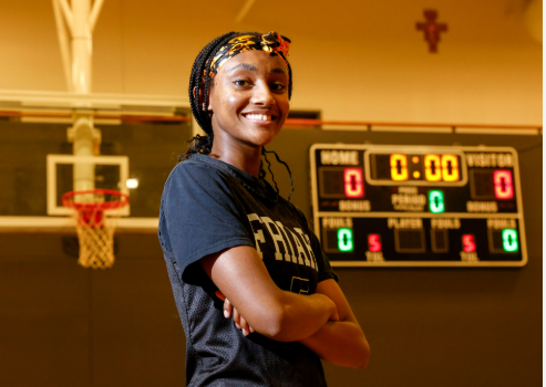 Fre Vowels is a straight-A student, Ethiopian adoptee and star of Bishop Lynch hoops