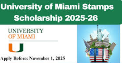 University of Miami Bachelors Scholarship 2025-26 in USA