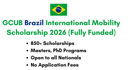GCUB International Mobility Scholarship 2026 in Brazil