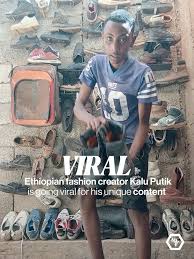 Ethiopian Fashion Creator Goes Viral For Turning Disposable Materials Into Statement Looks