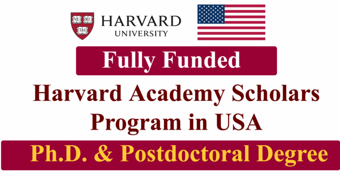 Harvard Academy Scholars Program 2027 in USA